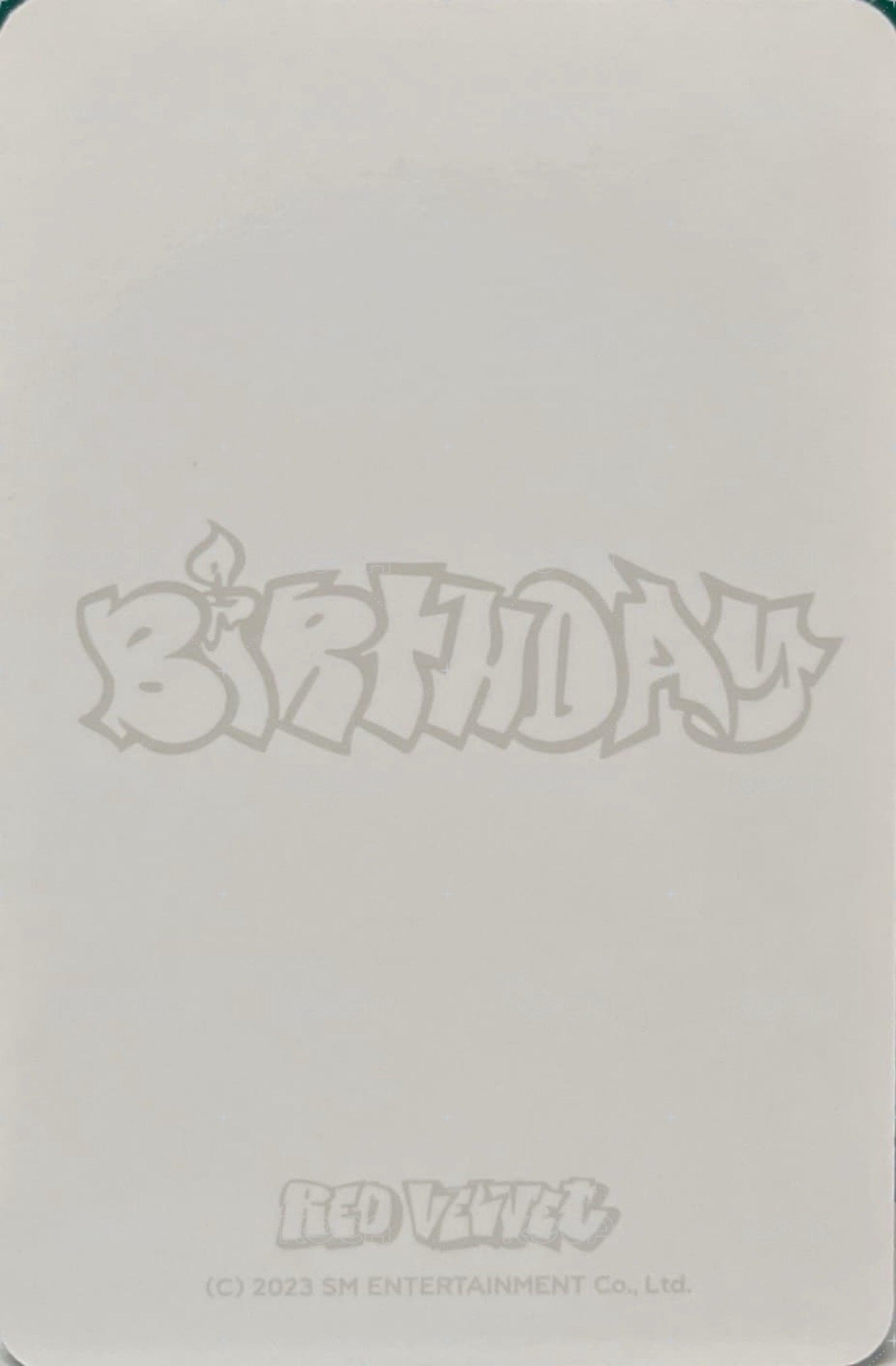 Birthday 周邊卡 閃卡 背面