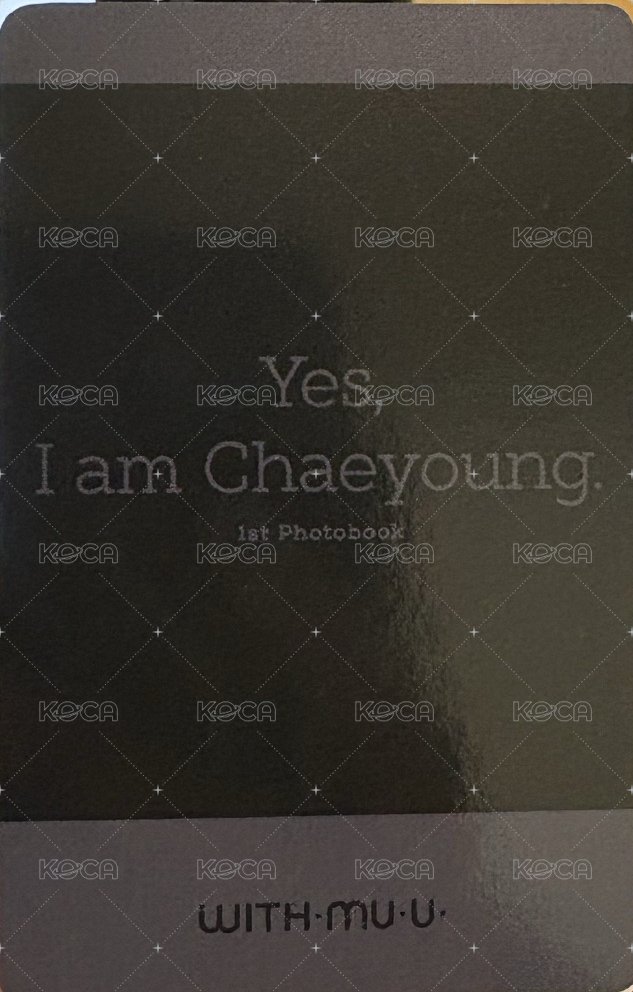 Yes I am wm 特典卡  背面