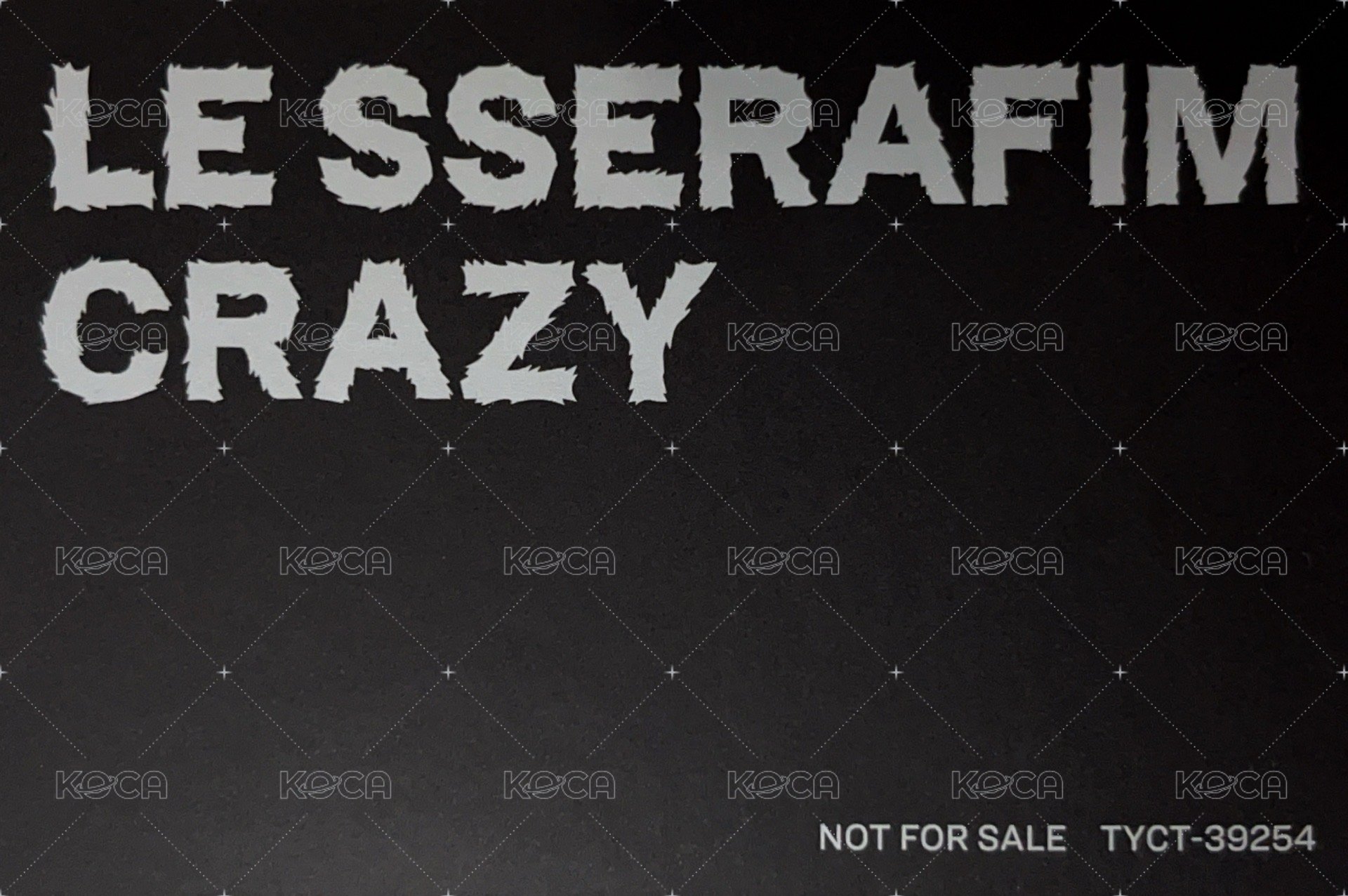 CRAZY JP 專輯卡 初回限定B 背面