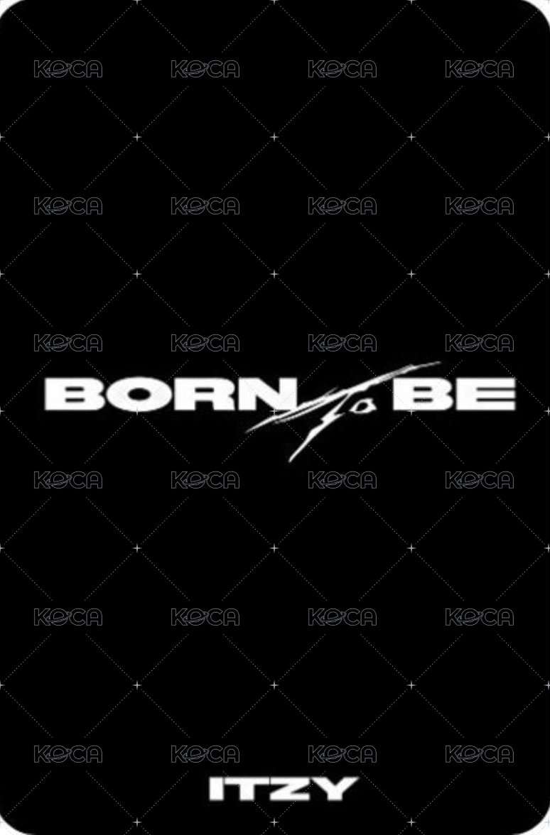 BORN TO BE jyp 預售 特典卡  背面