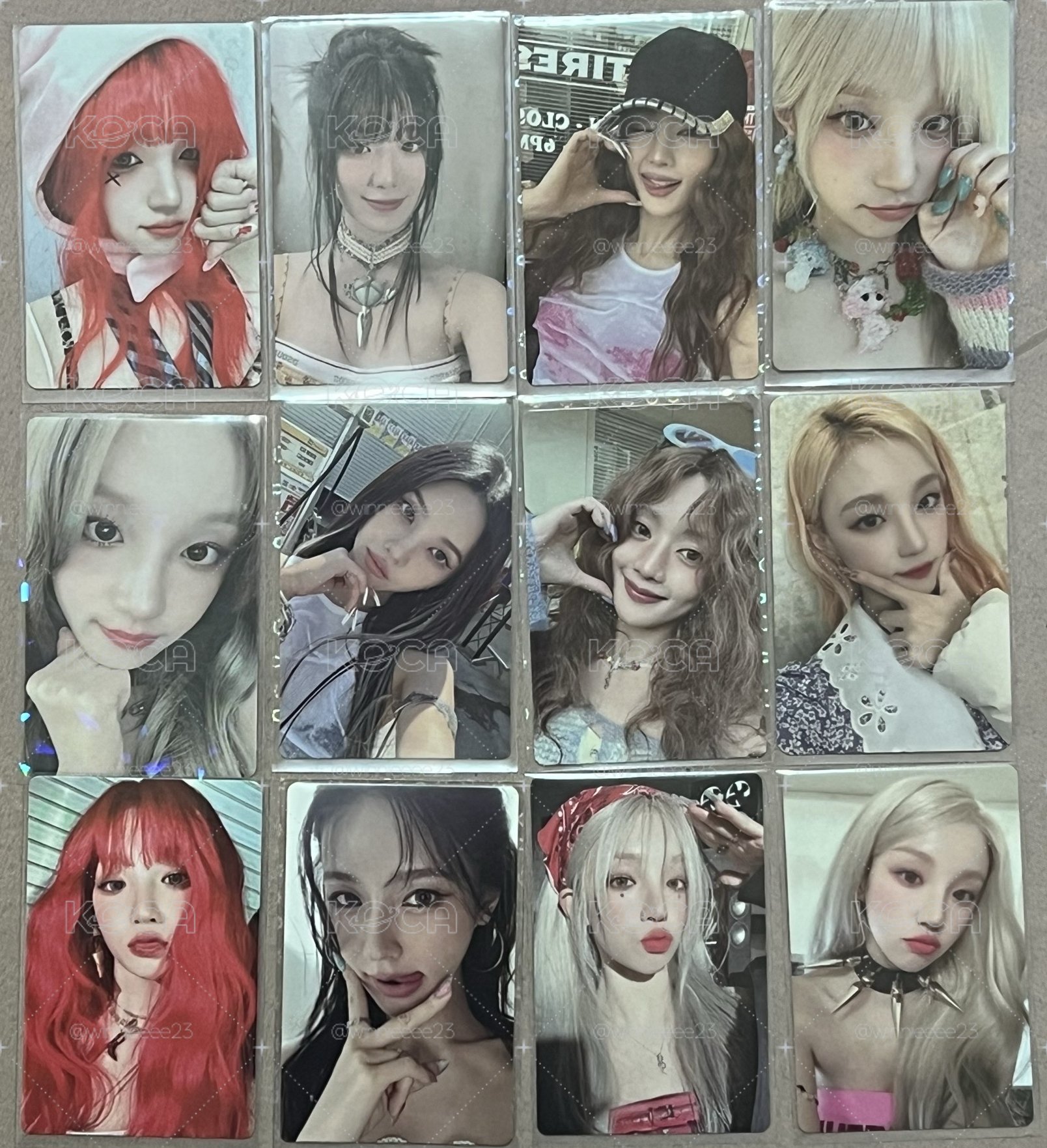i-dle 小卡 雨琦2023年曆卡 舒華 Minnie 薇娟 小娟