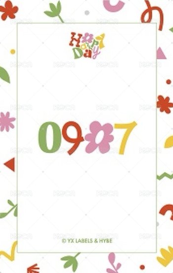 Happy Day 周邊卡 2025~2026 BIRTHDAY KIT卡-6 背面
