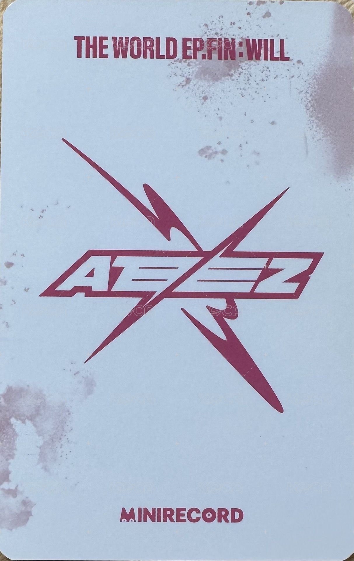 Will oy 特典卡  背面