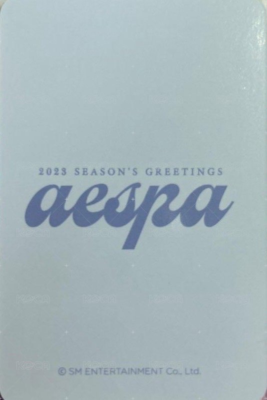 23年曆 am 特典卡 吉 背面