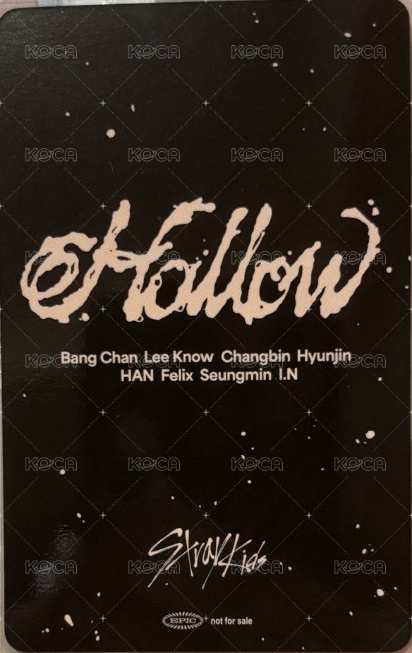 Hollow JYP JAPAN Fanclub 特典卡  背面