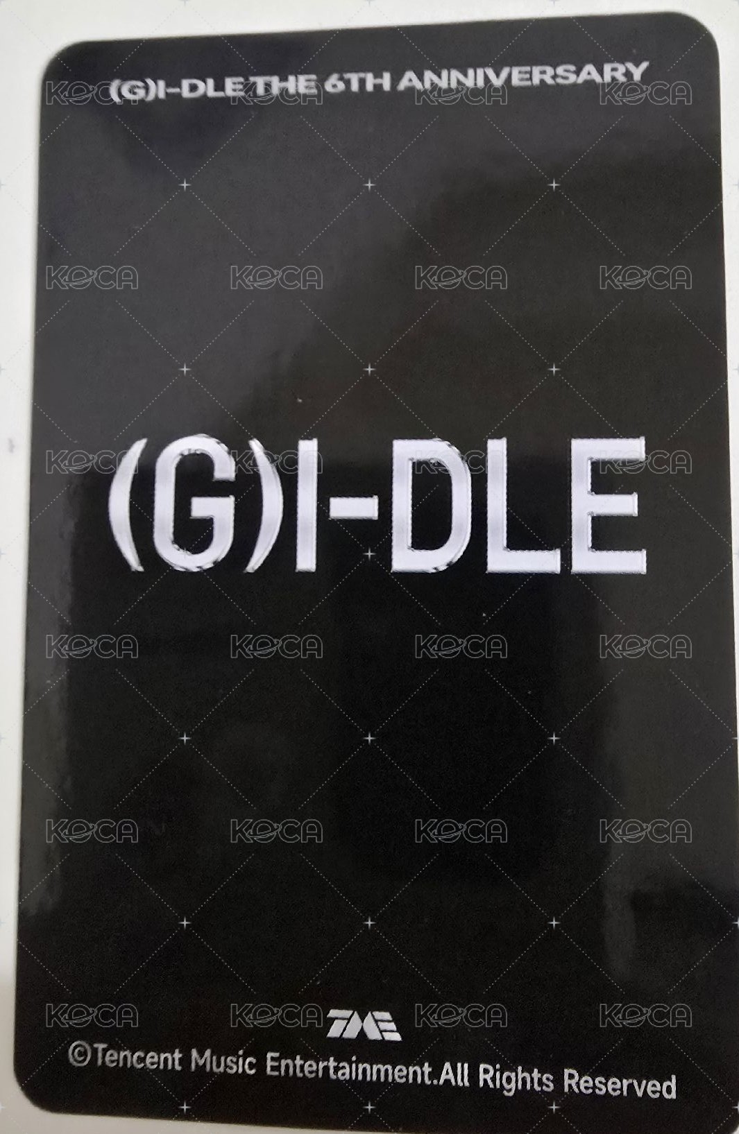 正規二 QQ音樂 星光卡  背面