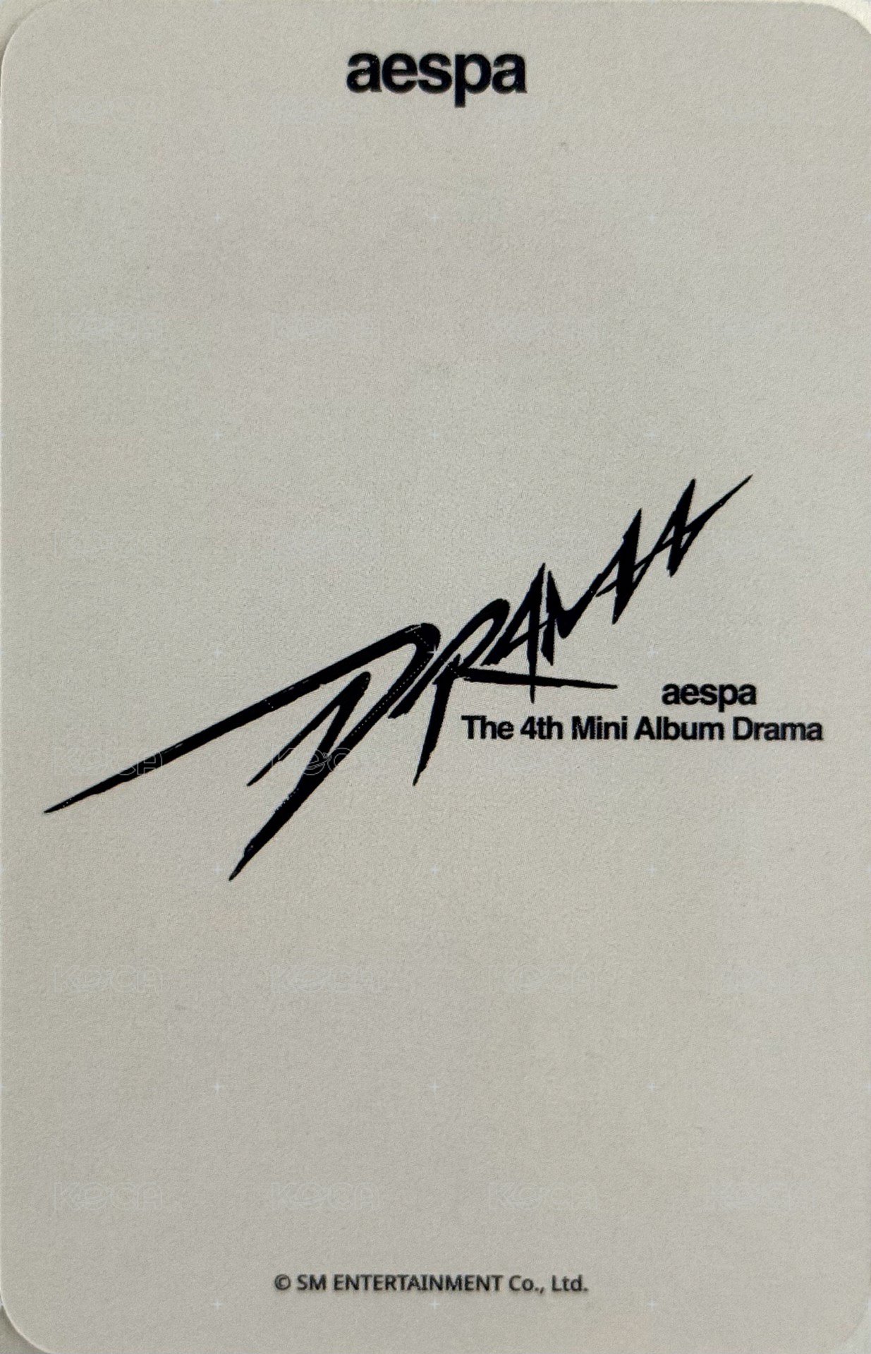 Drama sw 幸運卡  背面