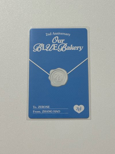 Zerobaseone 兩週年蛋糕卡 章昊