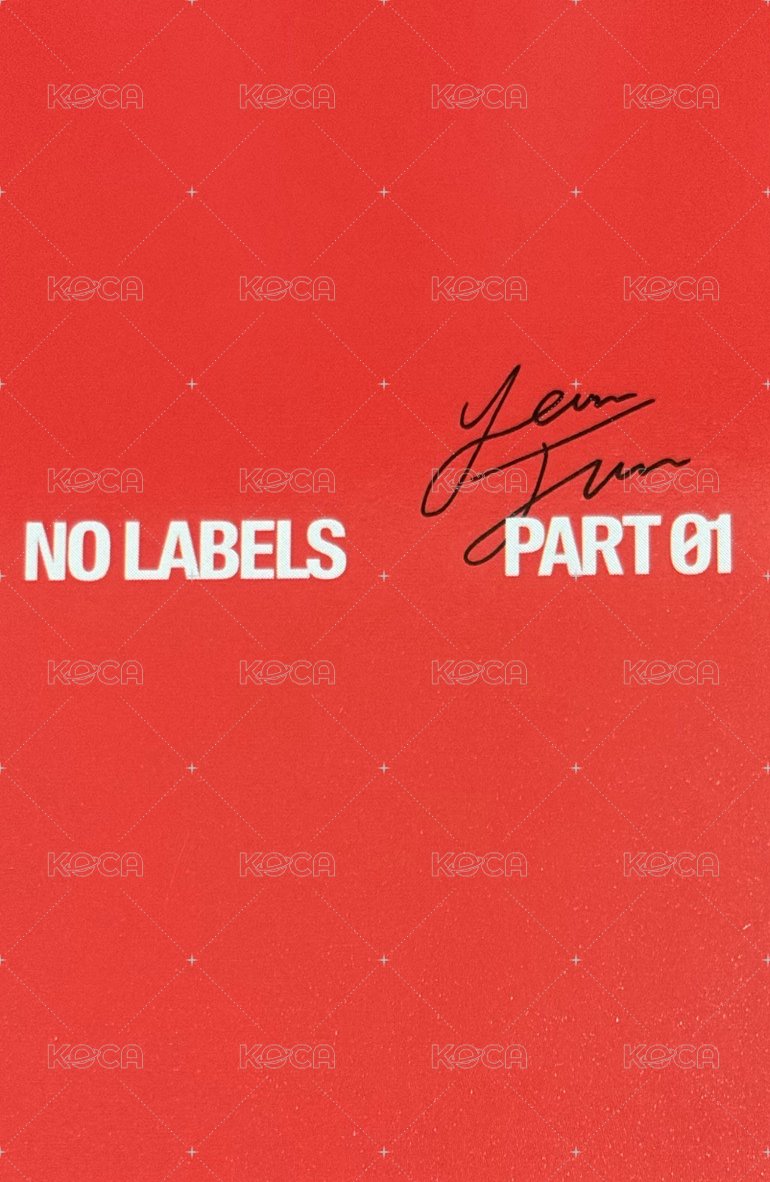 NO LABELS oy PB版 特典卡  背面