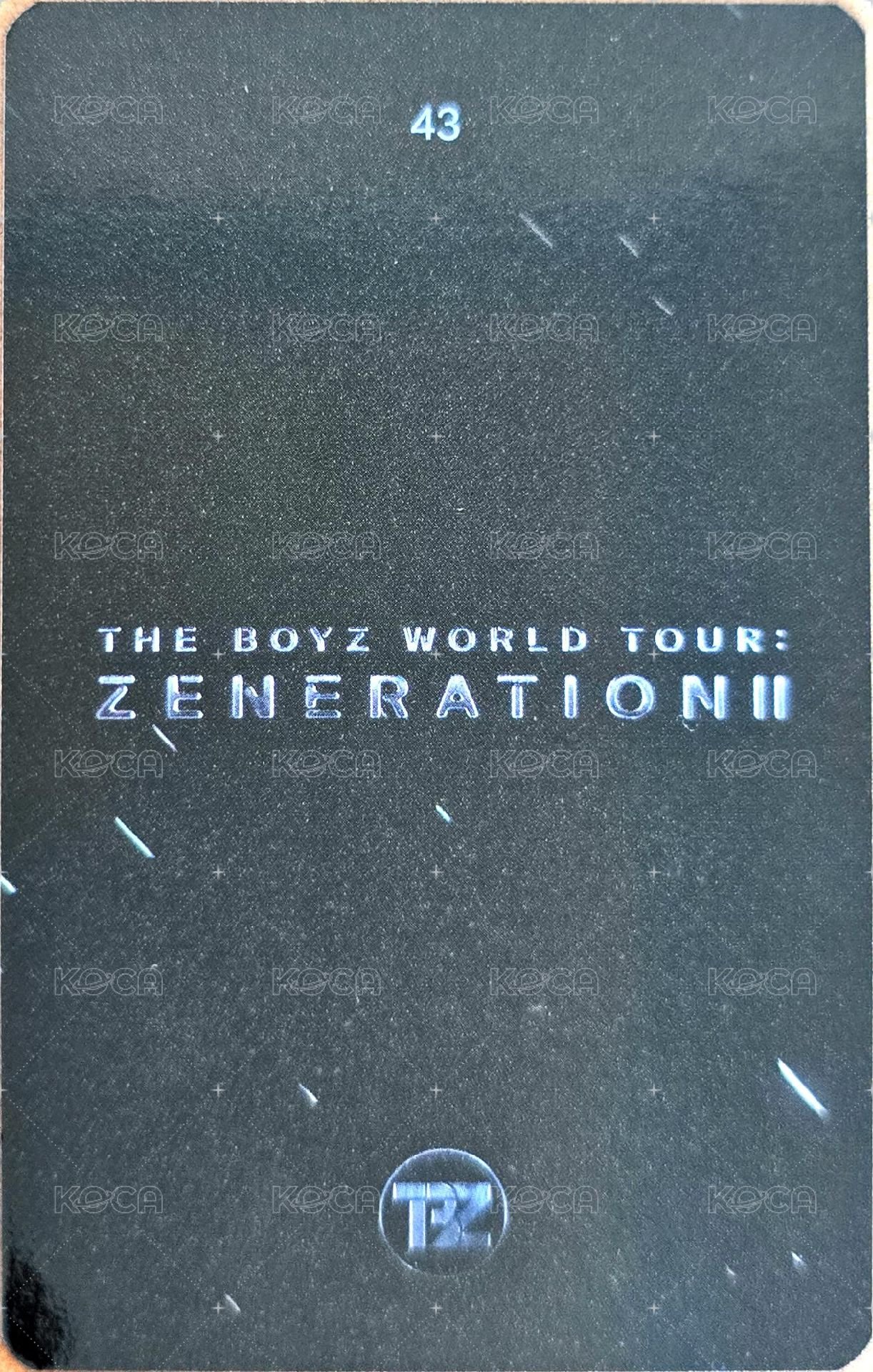 THE BOYZ WORLD TOUR : ZENERATION Ⅱ 隨機卡  背面