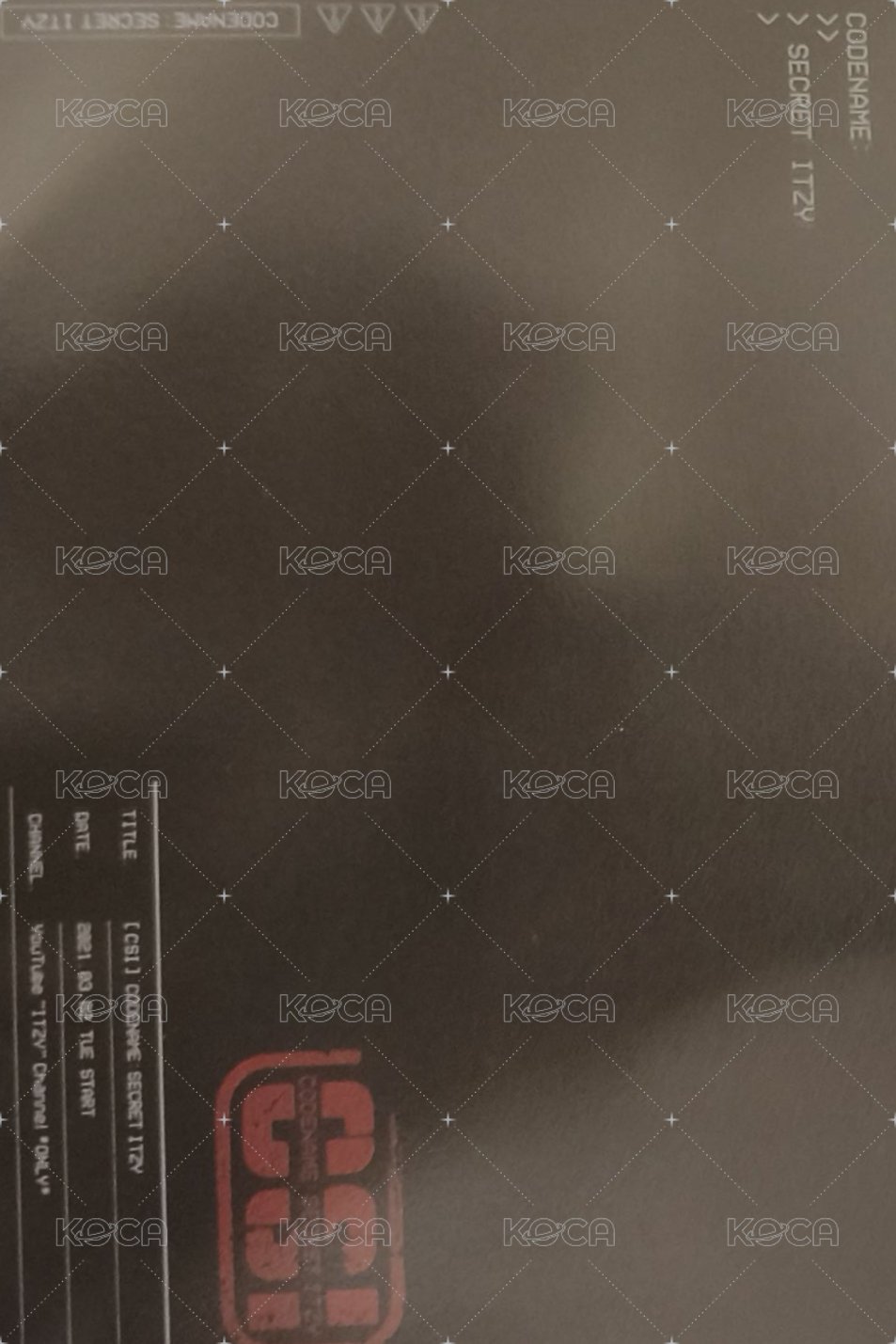 CSI jyp 明信片  背面