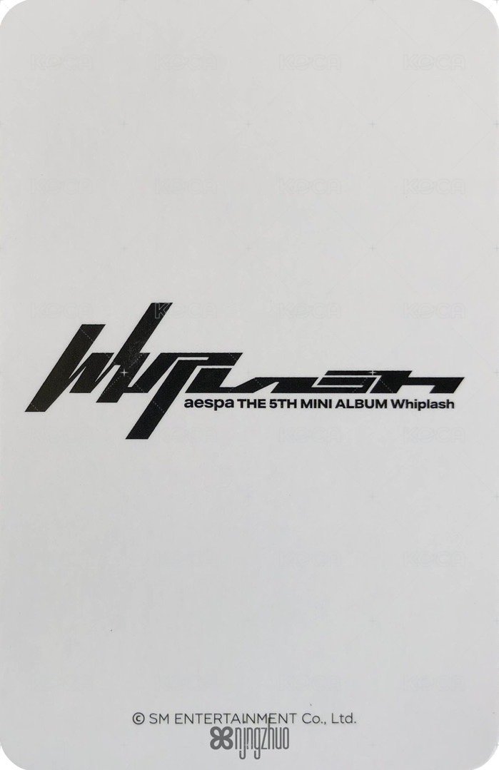 Whiplash ms 簽售卡 簽售冬 背面