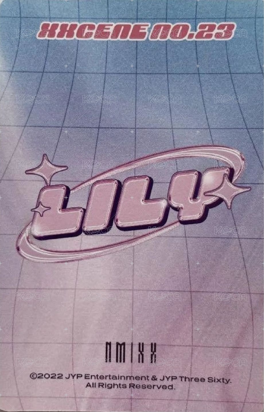 2023年曆 年曆卡 固配 背面