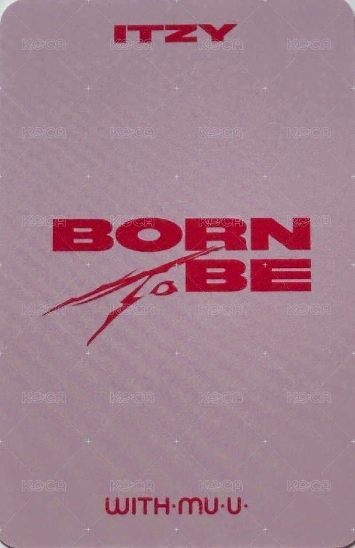 BORN TO BE wm 1.0 簽售卡  背面