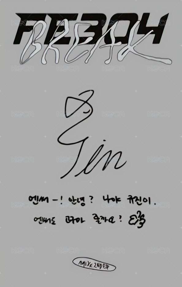 BREAK 專輯卡 普版 Square One 專卡圭 背面