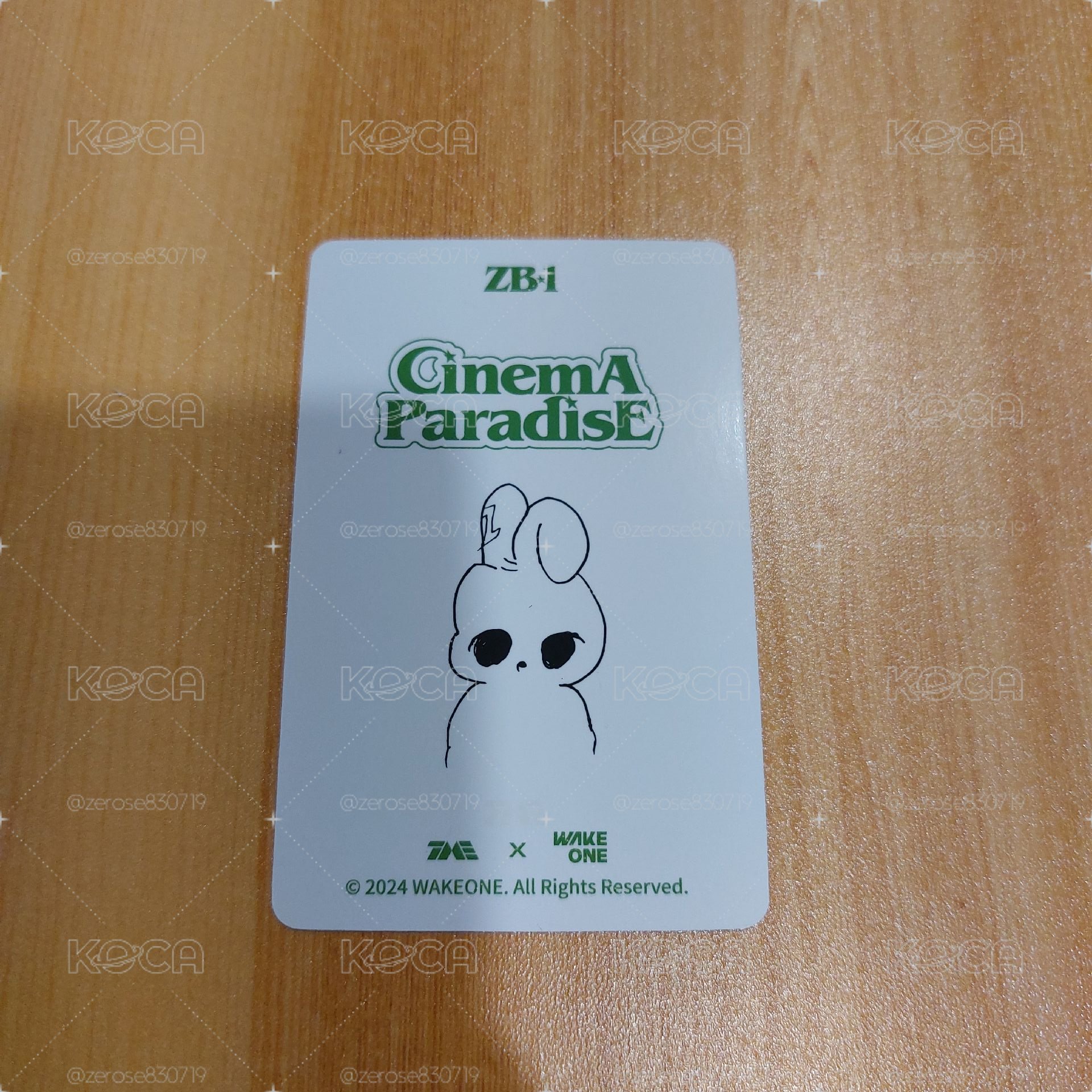ZEROBASEONE CinemA ParadisE 星光卡 四星 韓維辰 HAN YUJIN