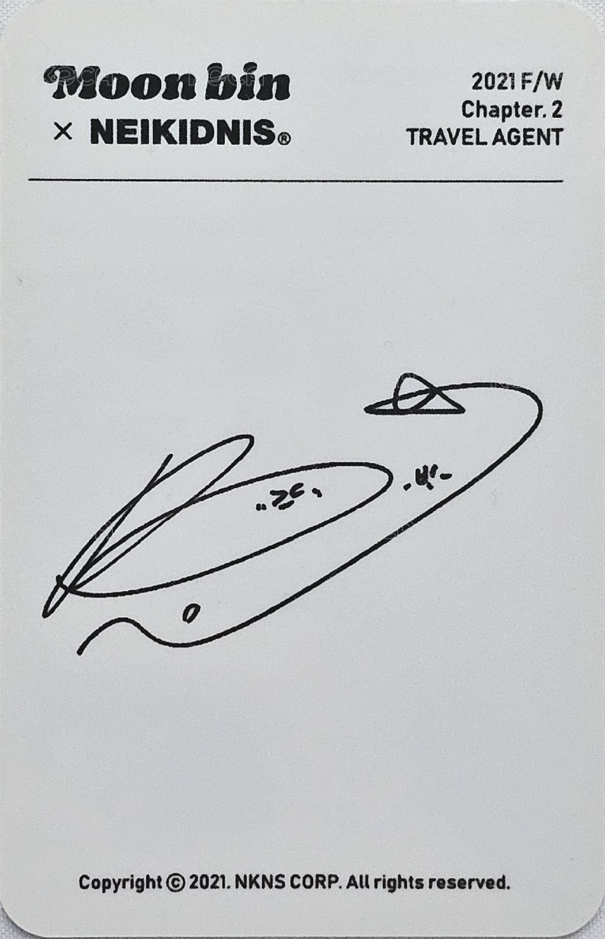 代言 代言卡 NEIKIDNIS 背面