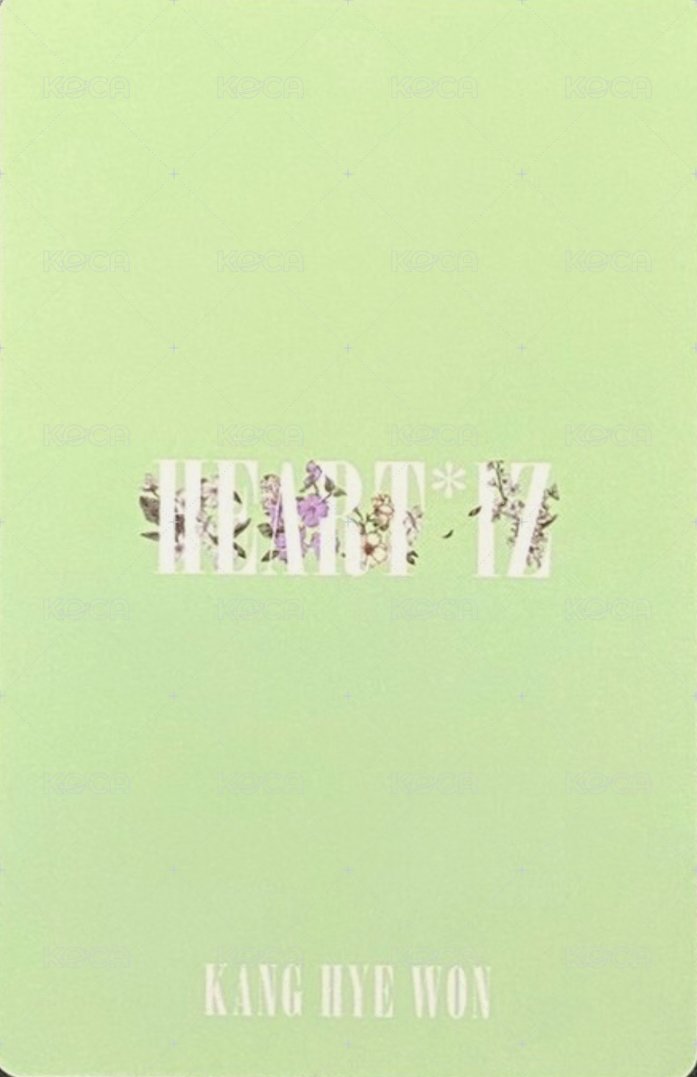HEART*IZ 專輯卡  背面