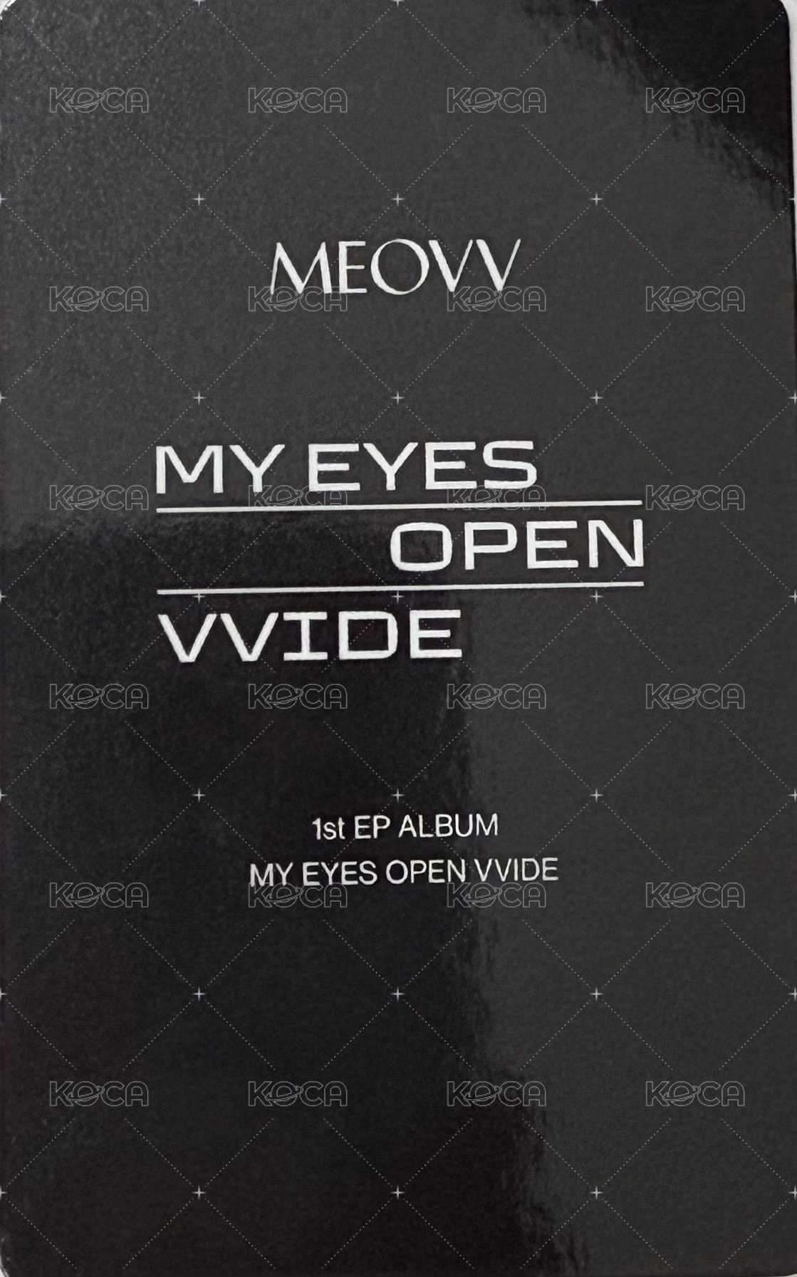 mini 1 fanme 簽售卡  背面