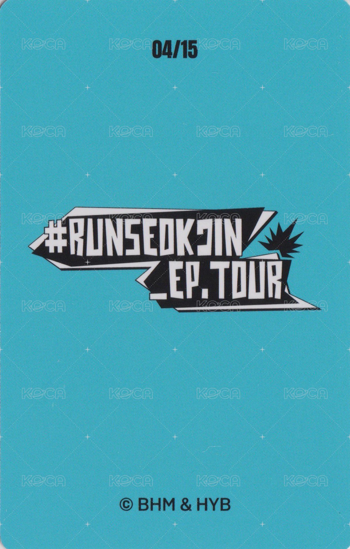 跑珍Tour 隨機卡 (4/15) 背面