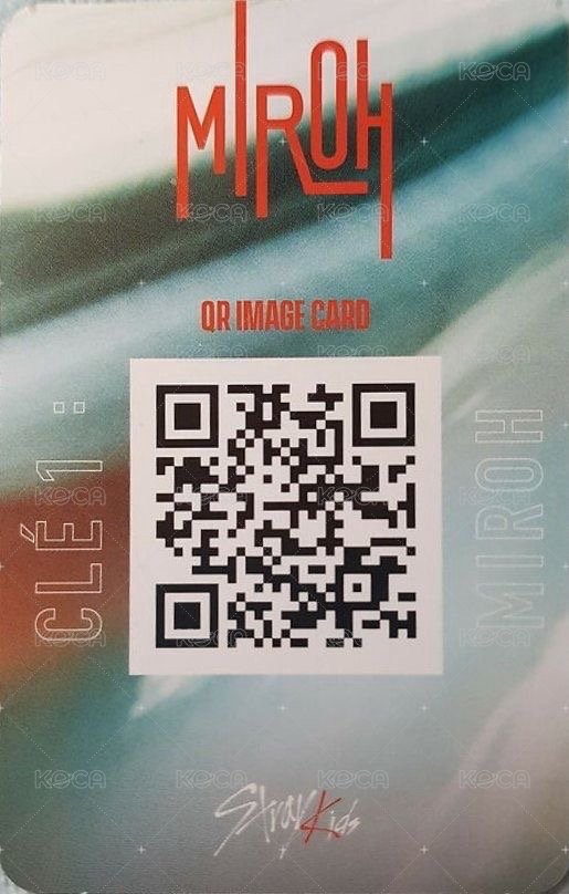 Clé 1 : MIROH 專輯卡 MIROH logo ver. 背面
