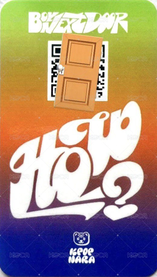 HOW? Kpop Nara 線下快閃 幸運卡 2 背面