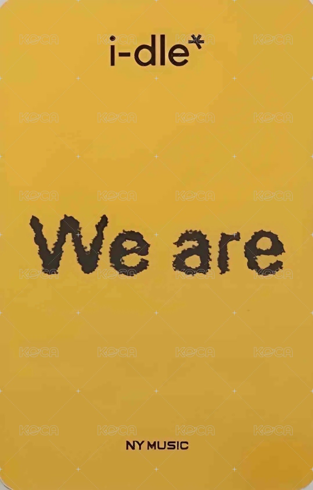 We are 楠藝 3.0 簽售卡 凝視麵 背面