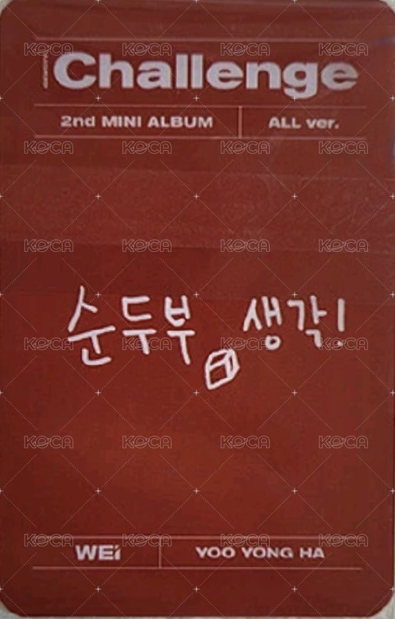 迷你二輯 專輯卡  背面