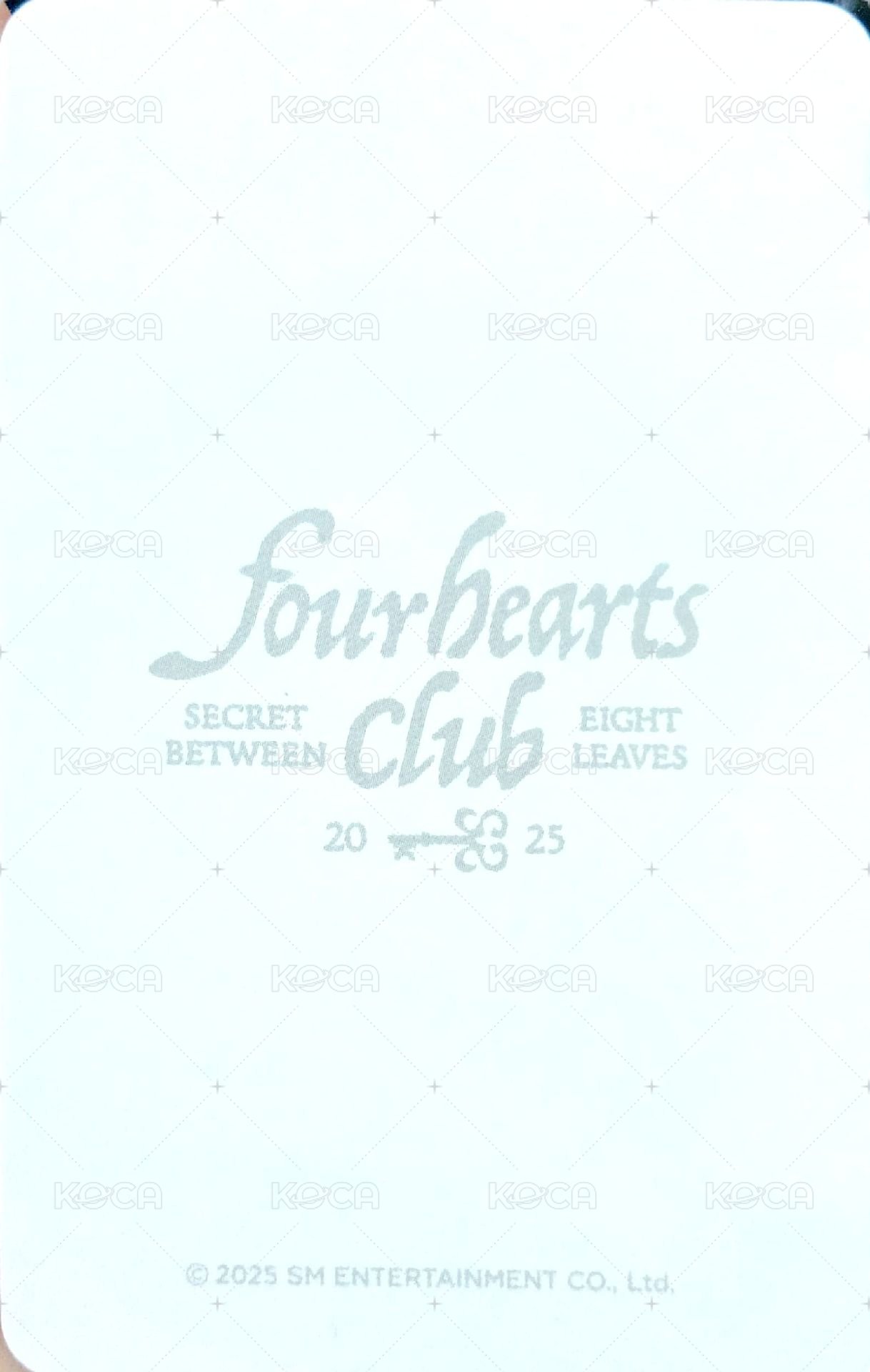 單一 隨機卡  背面