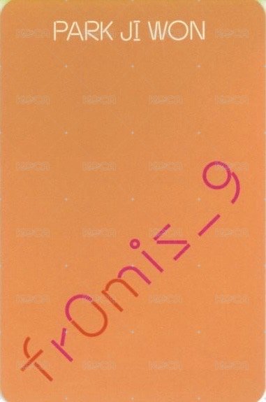 FUN 專輯卡 Fun ver. 背面