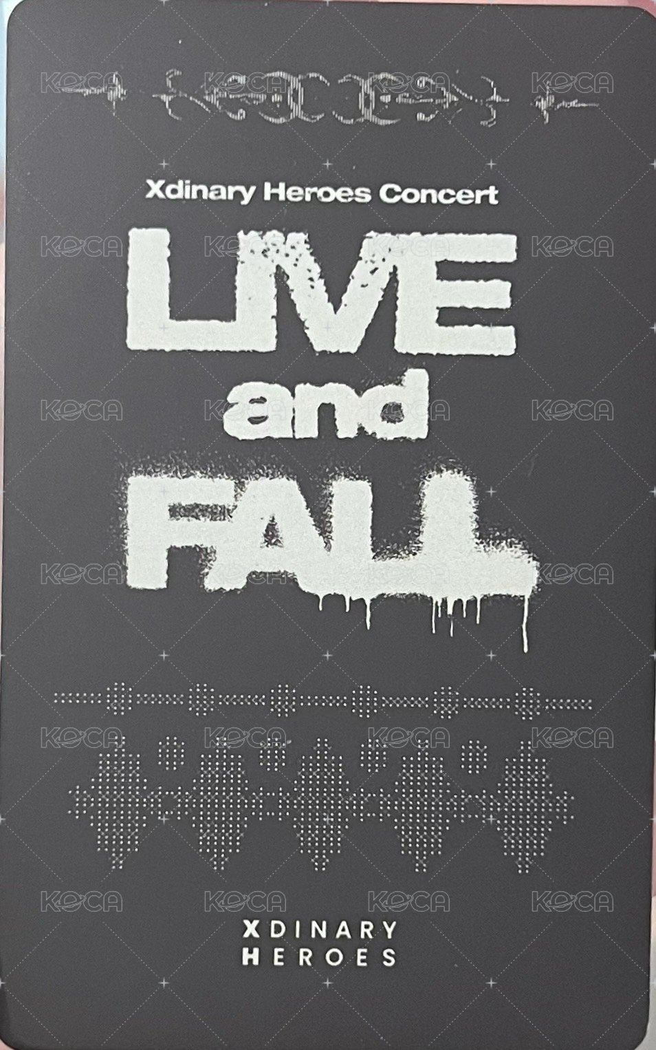 LIVE and FALL 線上 滿額卡  背面