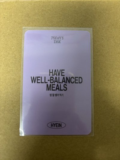 New jeans Hyein 2025SG 年曆卡 