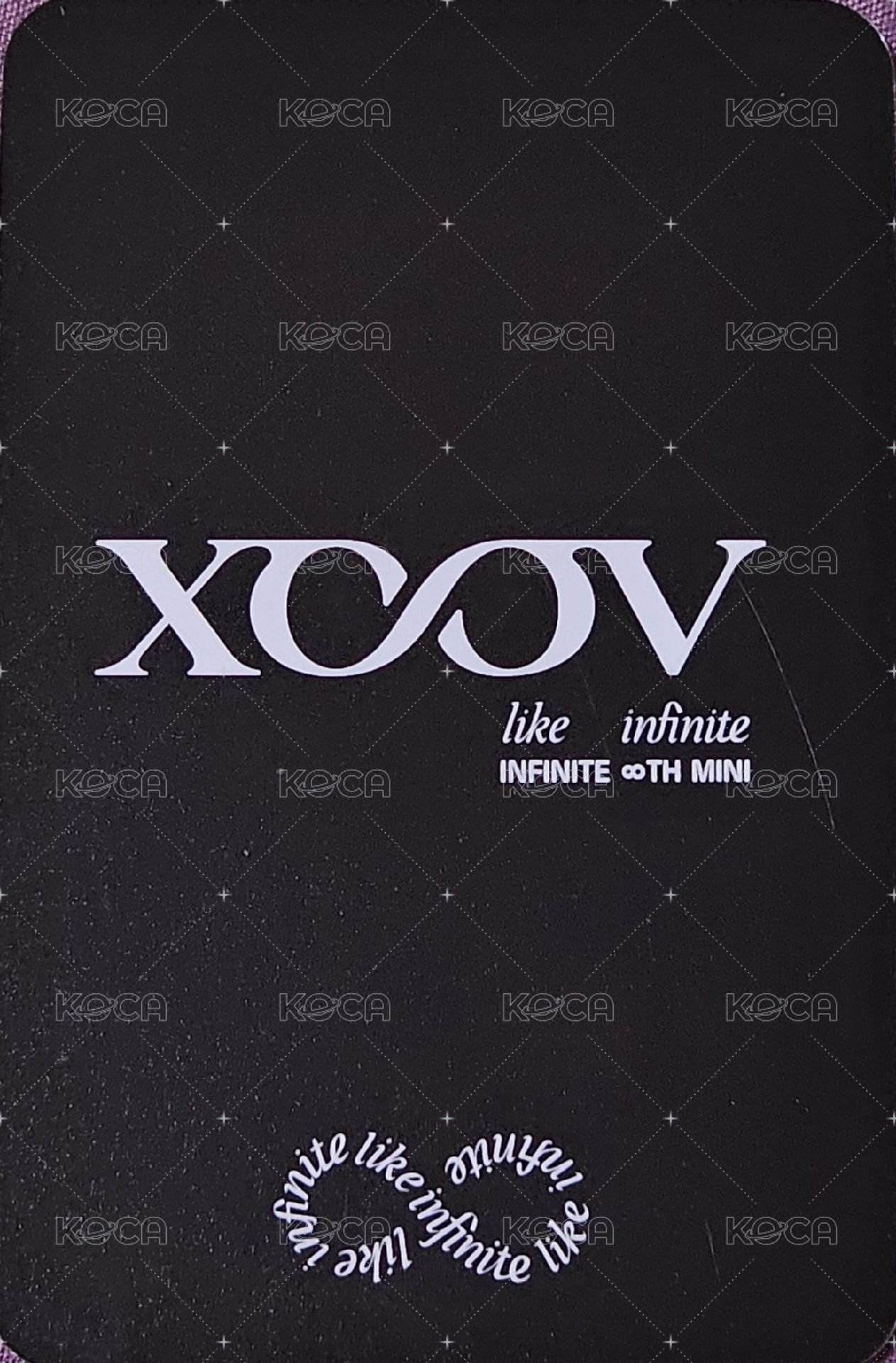 LIKE INFINITE 阿拉丁 預購 特典卡 團卡 背面