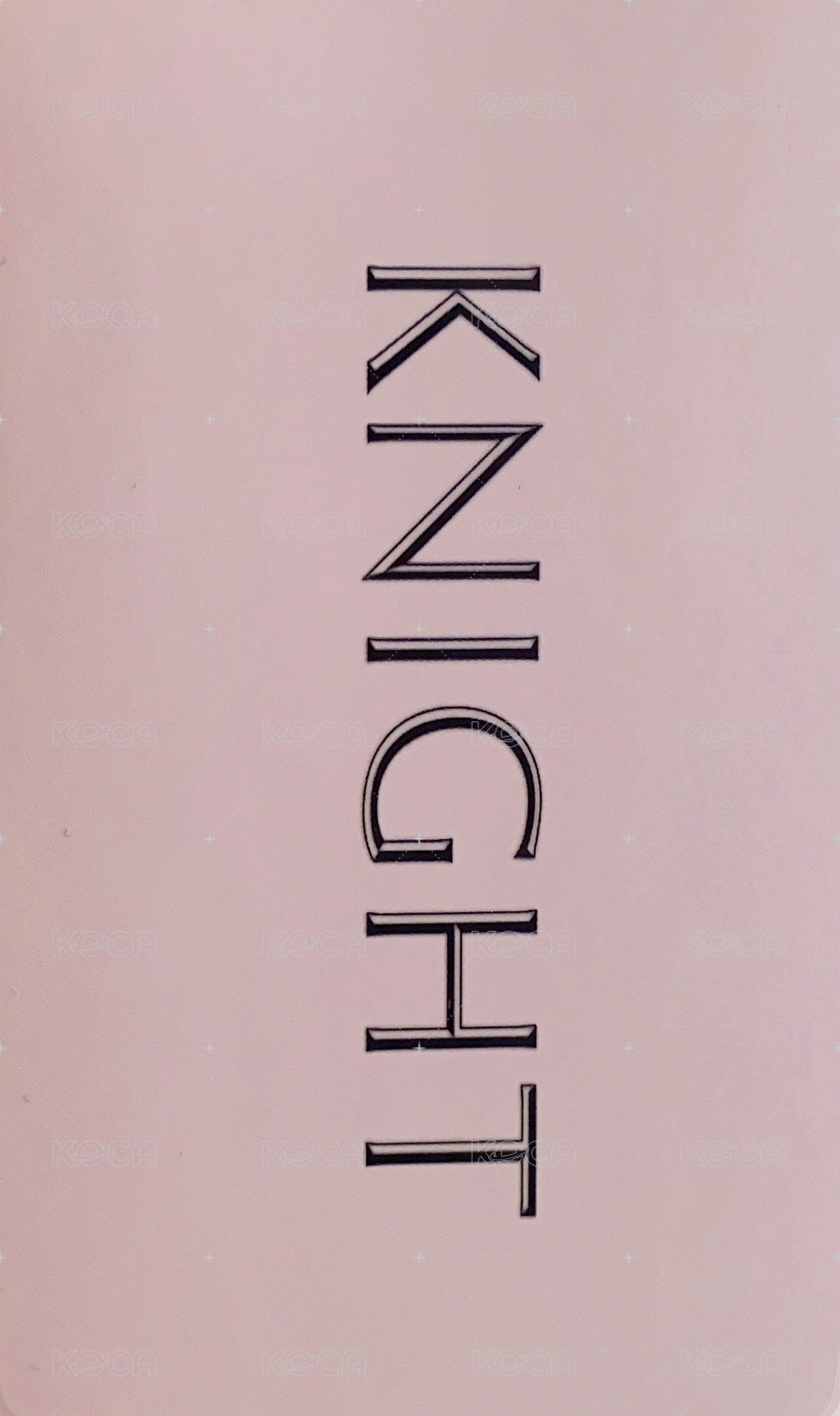 KNIGHT 雜誌卡 B版 拍立得 背面