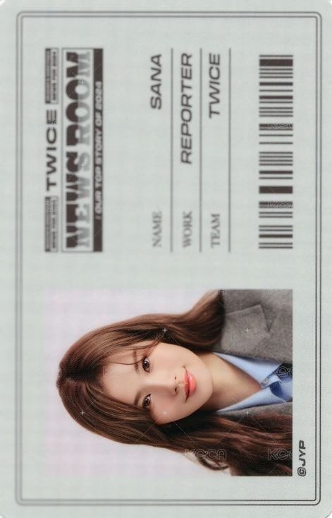 TWICE SEASON’S GREETINGS 2024 年曆卡  背面