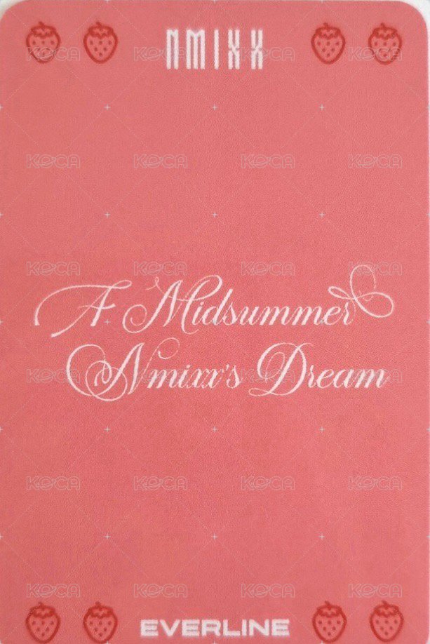 仲夏夜 el 4.0 幸運卡 草莓 背面