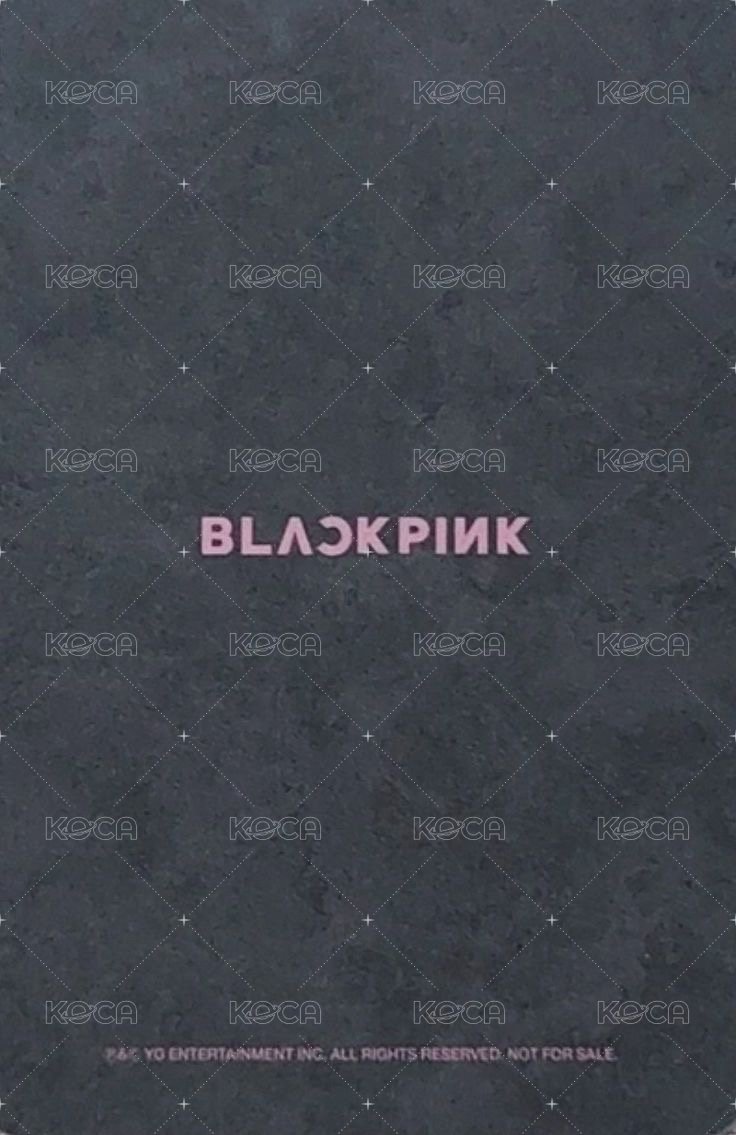 Kill This Love 專輯卡 Black ver.A 背面