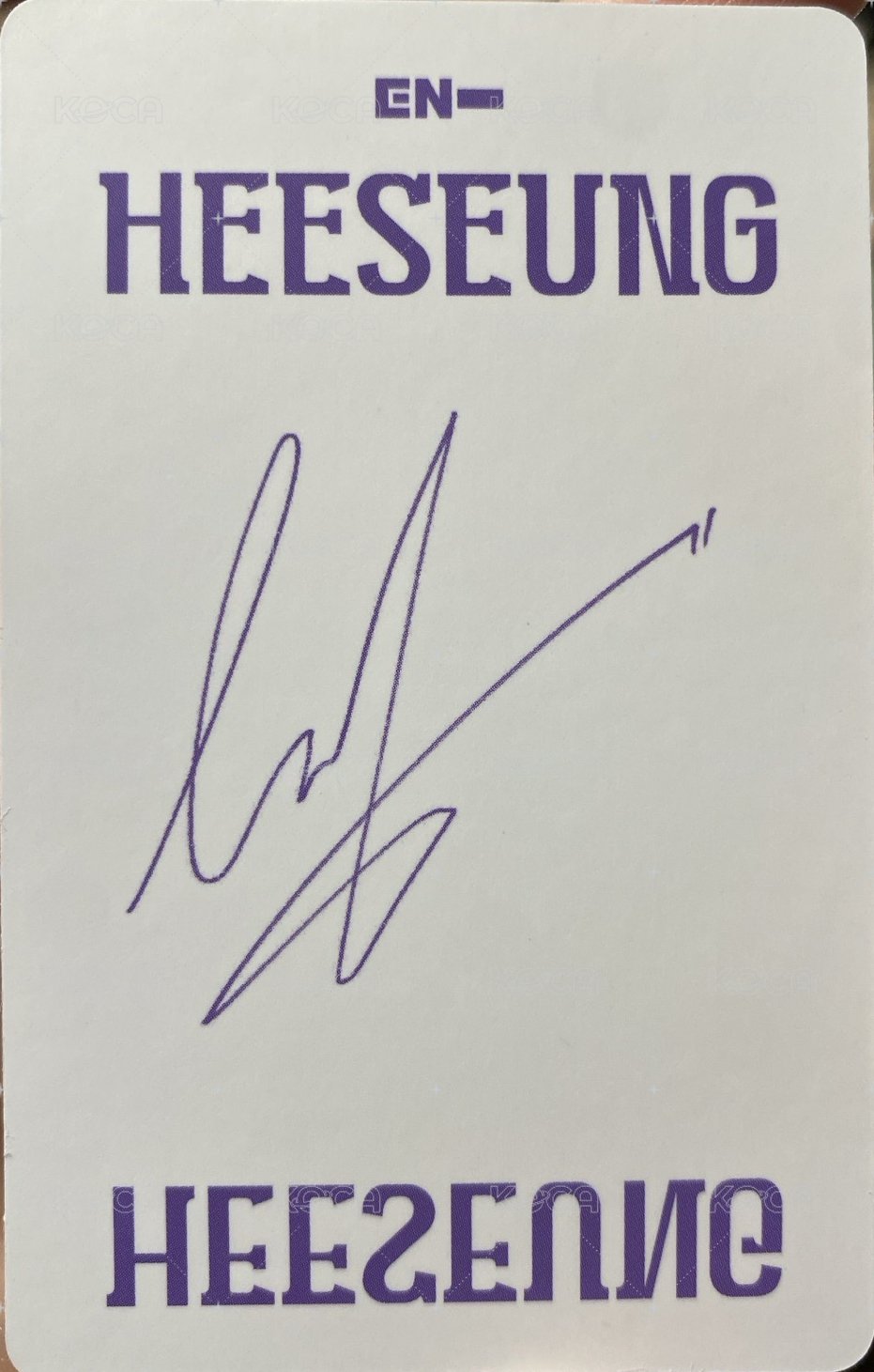 正一 專輯卡 Scylla版 紫版 閃卡 背面