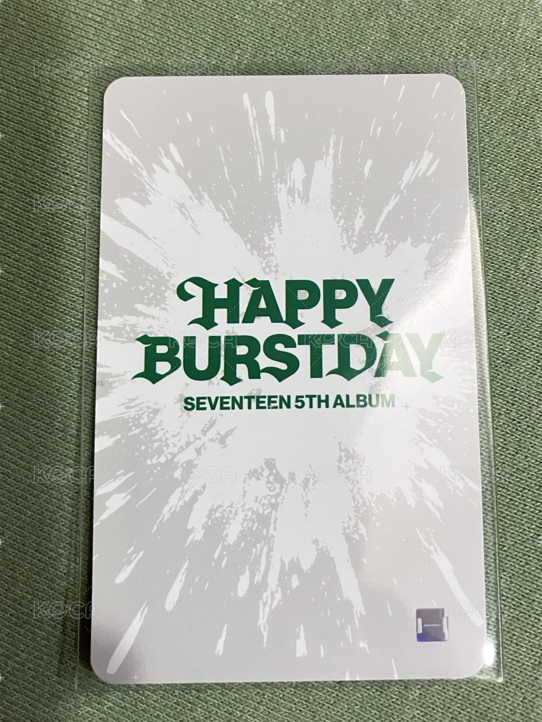 正五 wm 幸運卡  背面