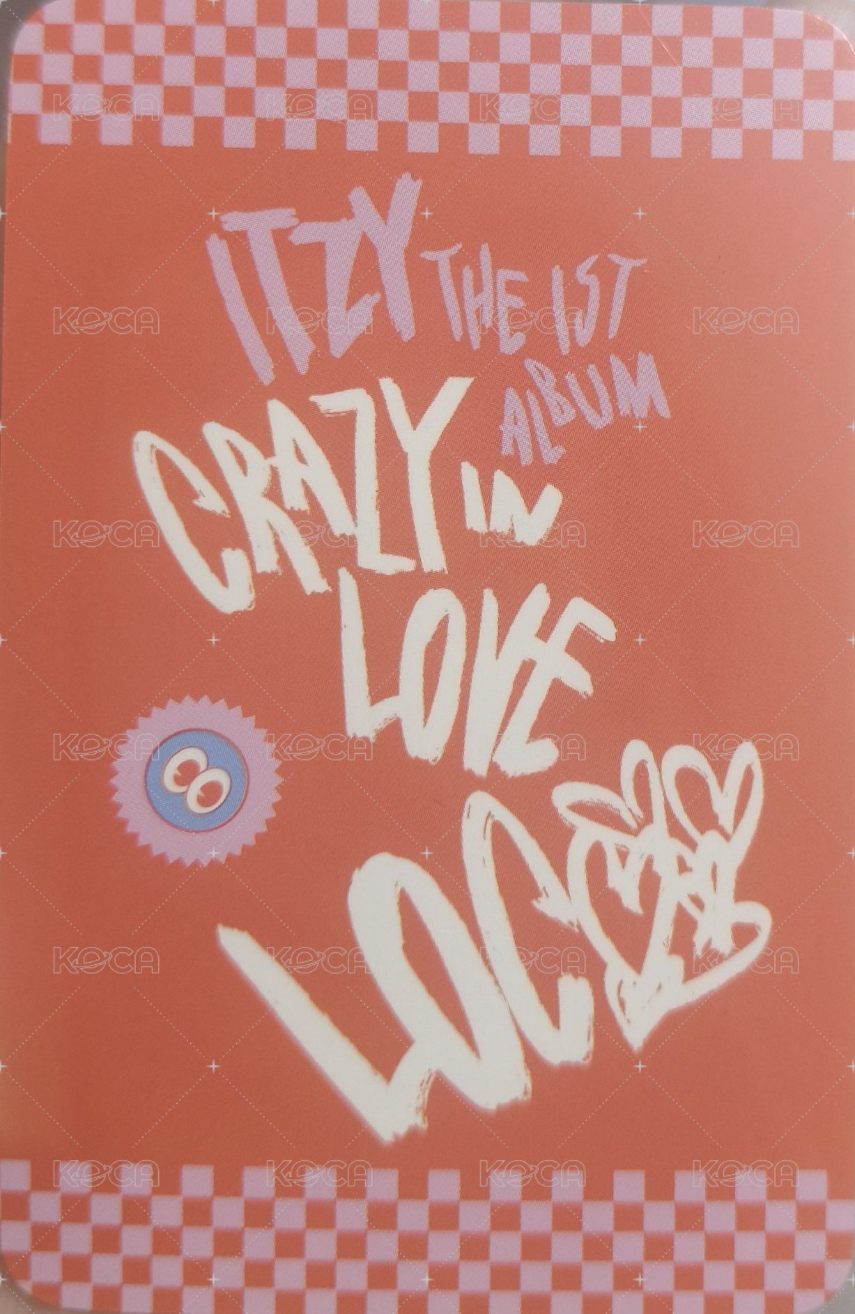 CRAZY IN LOVE Busan Depart 預售 特典卡  背面