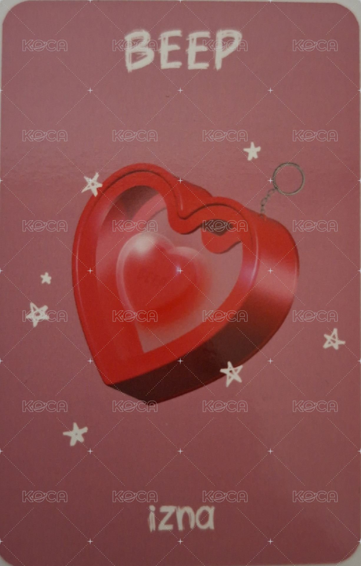 BEEP 打歌卡 第一週 背面