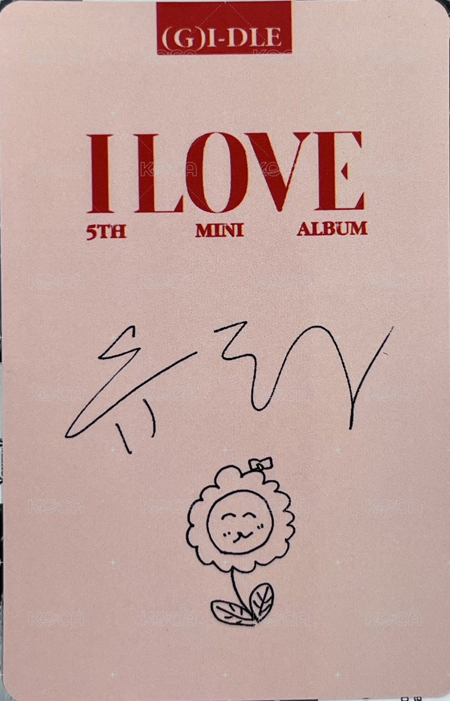 I LOVE tou 2.0 特典卡 比七刷 背面