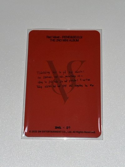 Seulgi 四星卡 中文拼音卡背