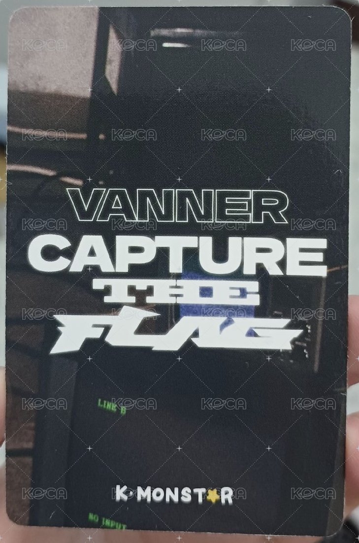 CAPTURE THE FLAG km 簽售卡  背面