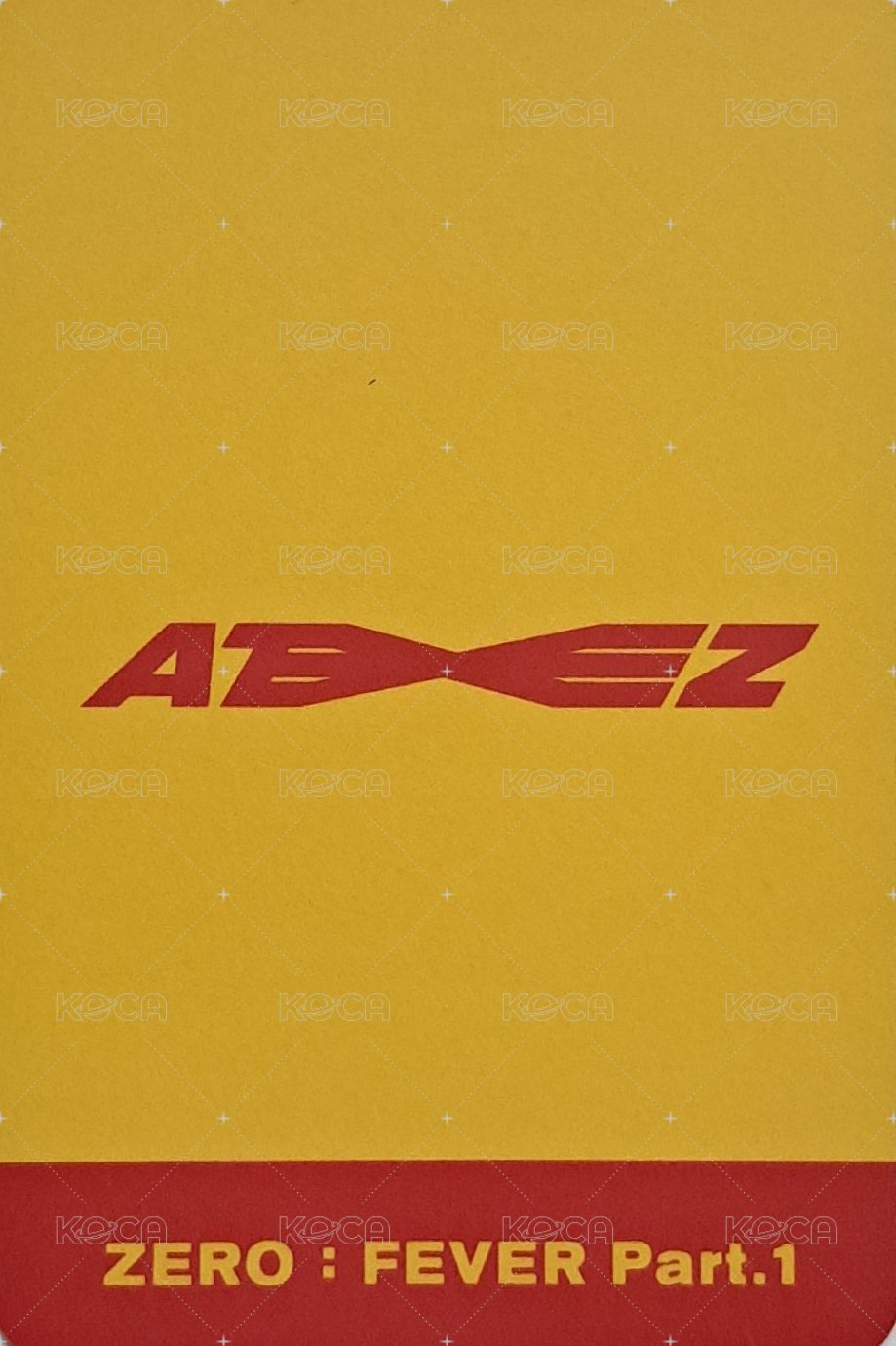 Fever pt.1 k4 特典卡  背面