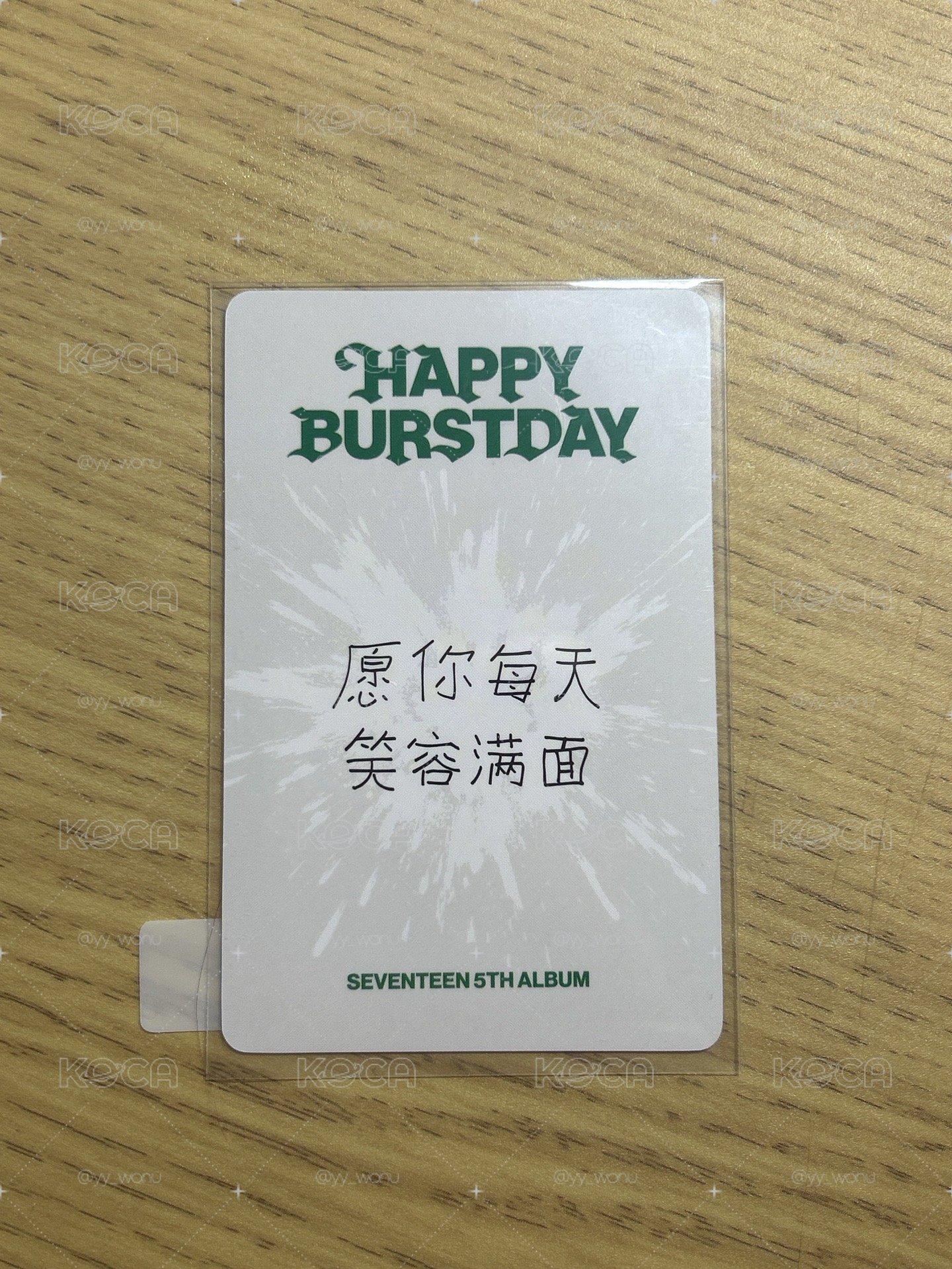 正規五一直娛中文卡背
