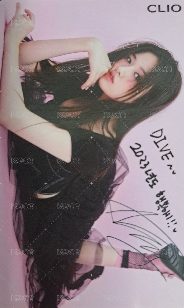 CLIO 1.0 代言卡  背面