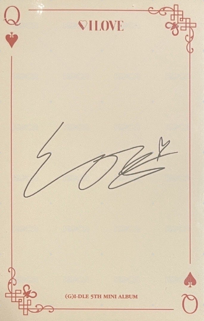 I LOVE 專輯卡 Born版專卡-娟 背面