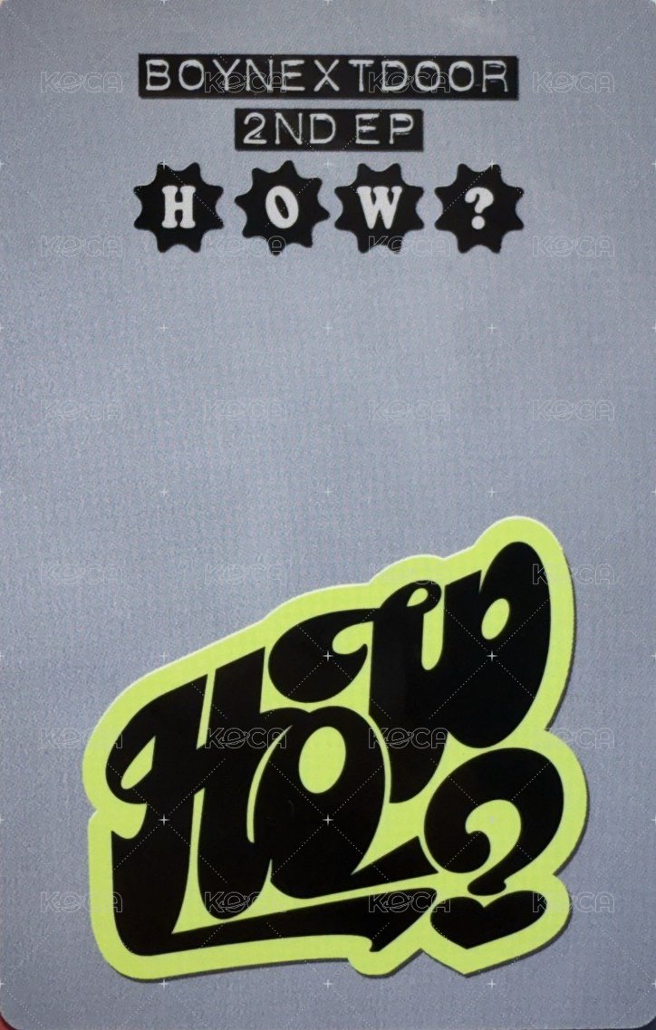 HOW? yzy 2.0 幸運卡 6 背面