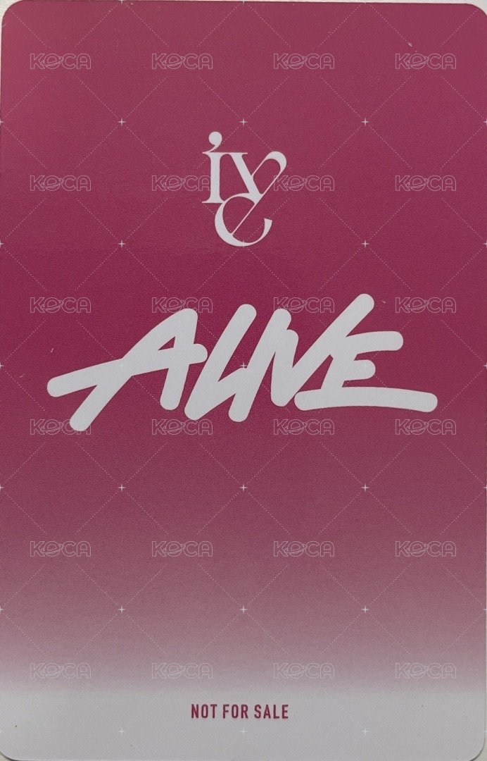 ALIVE 簽售卡 Ive Liz&Gaeul 10.13東京雙人卡 背面